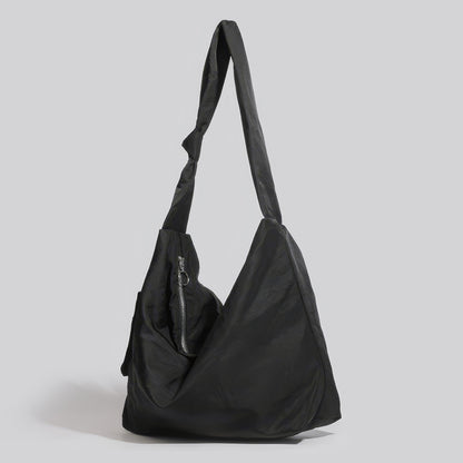 Twisted Strap Utility Pocket Shoulder Bag