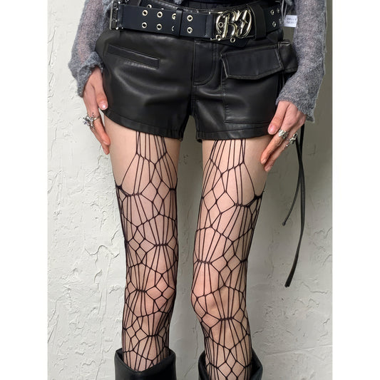 Geometric Web Mesh Tights