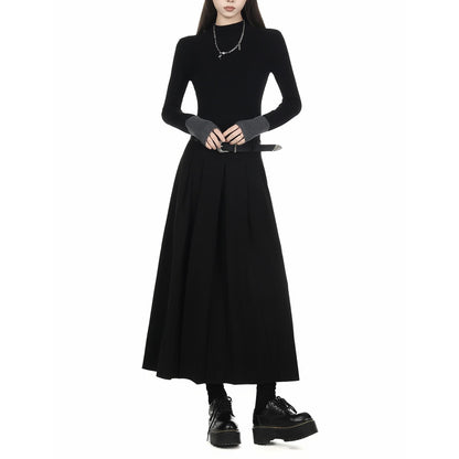 Mock Neck Slim Fit Knit Top