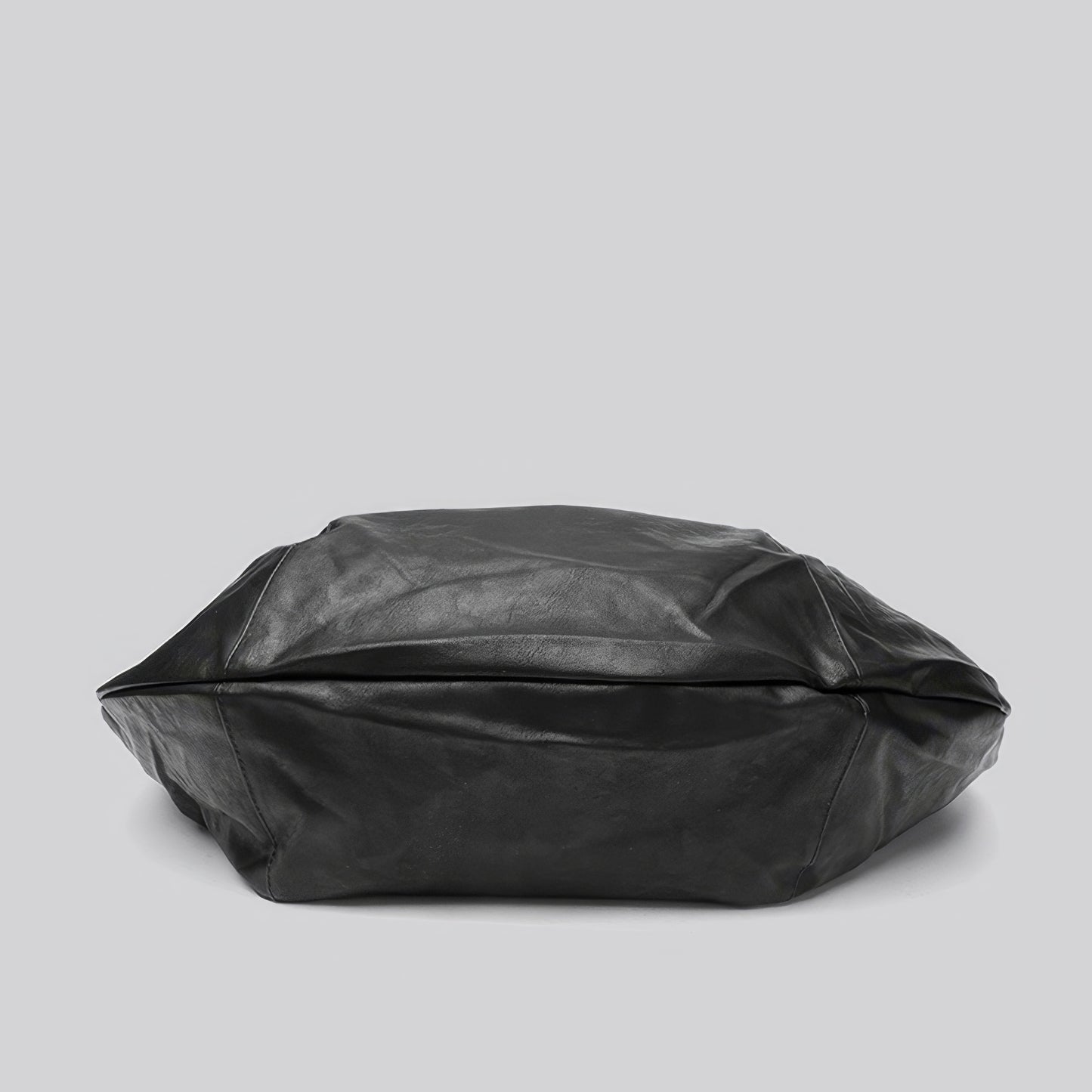 Faux Leather Crescent Zip Shoulder Bag
