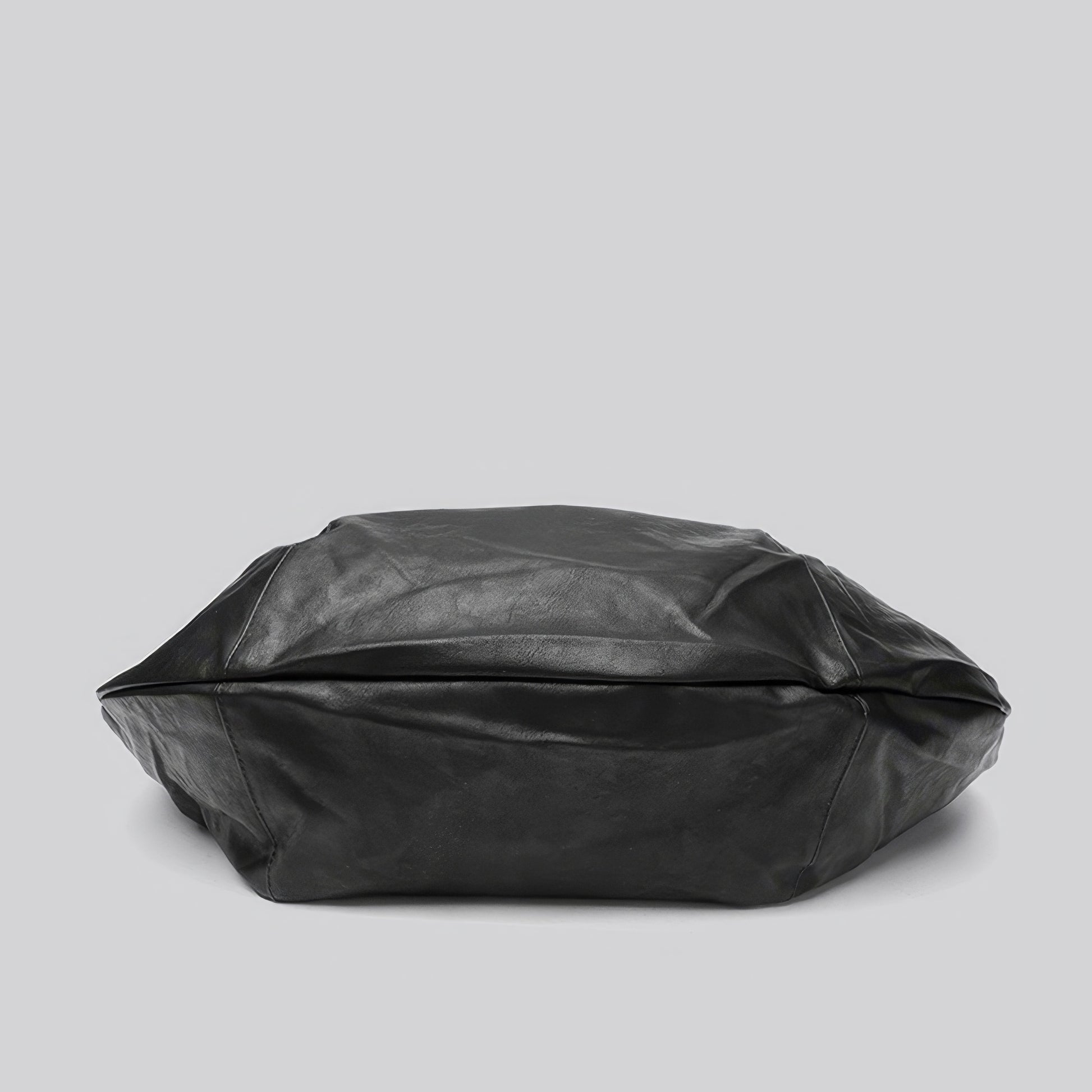 Faux Leather Crescent Zip Shoulder Bag