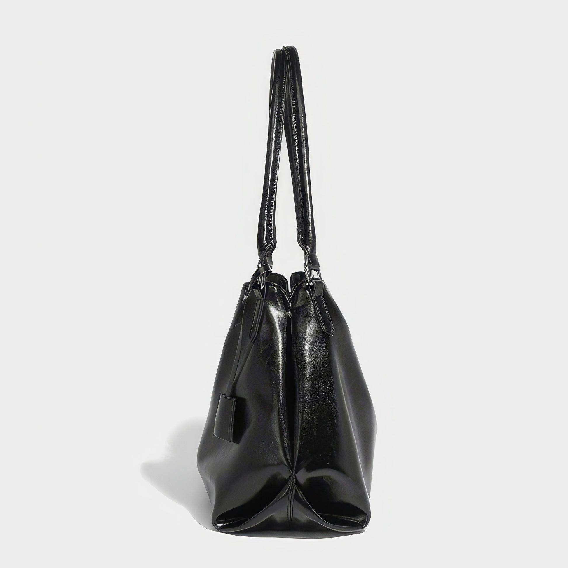 Glossy Dual Handle Cutout Tote Bag