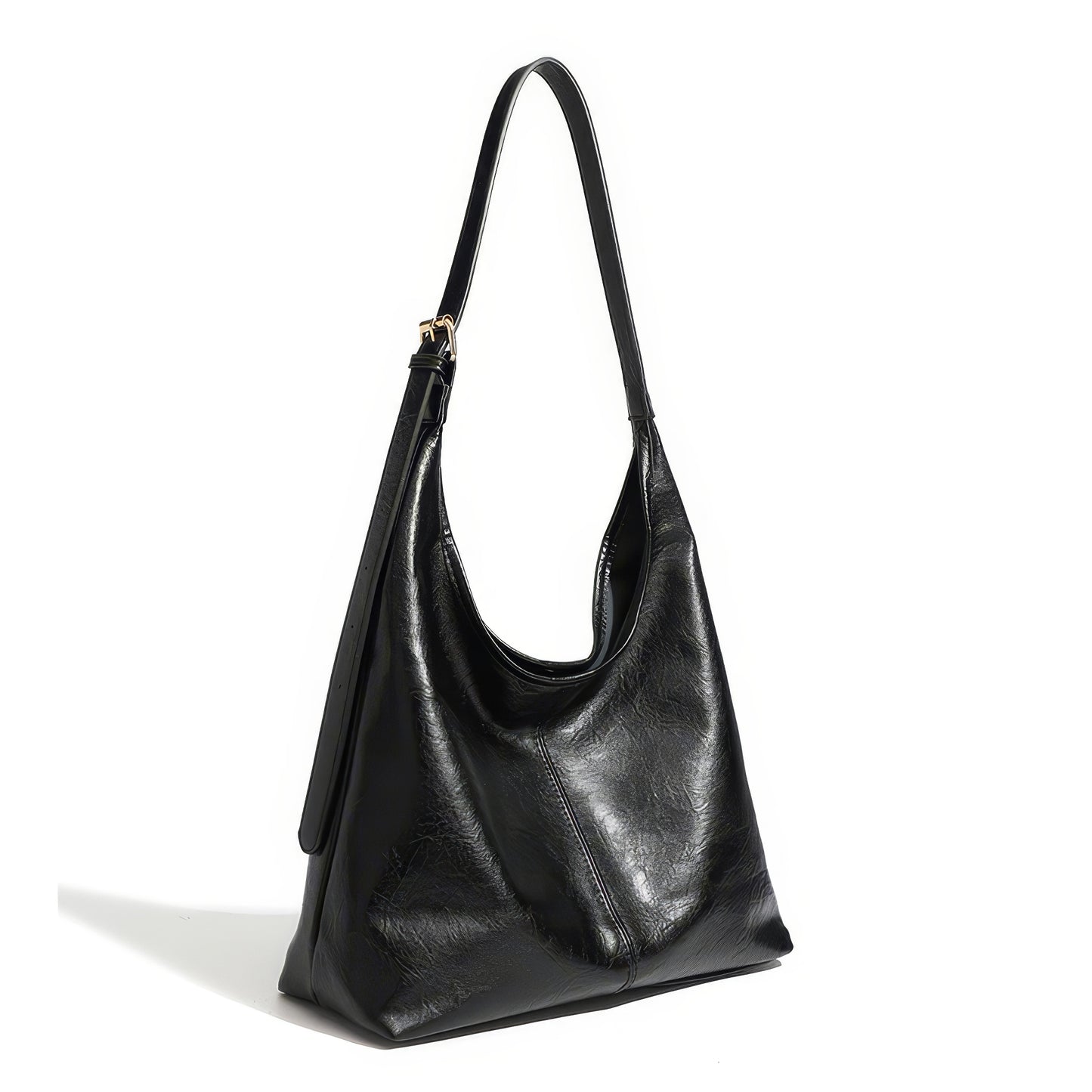 Two-Piece Faux Leather Hobo Bag Set