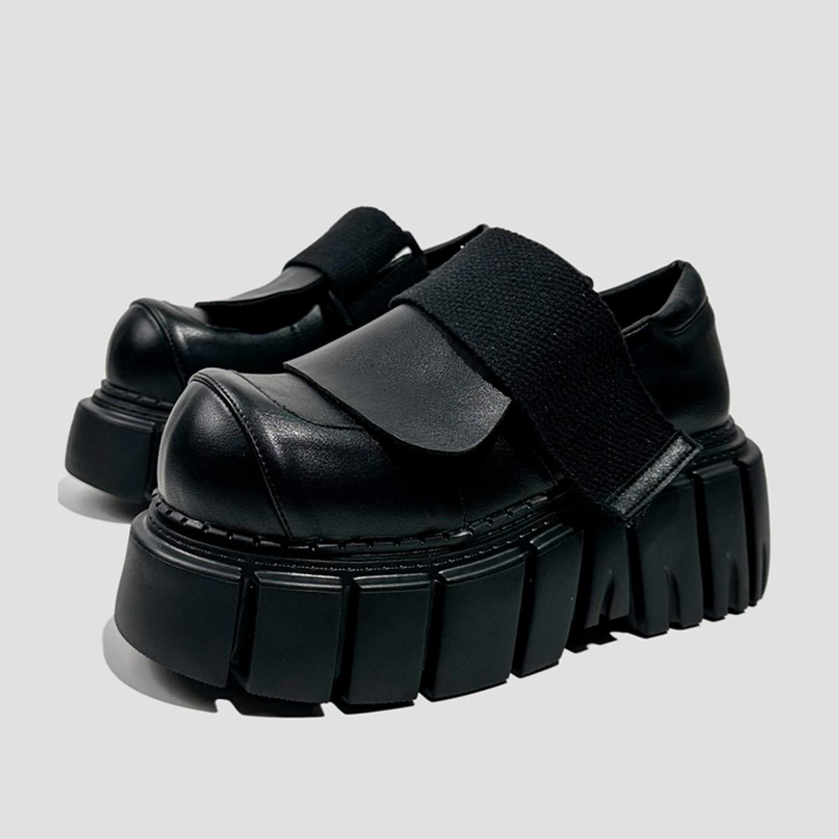 Chunky Velcro Strap Platform Shoes