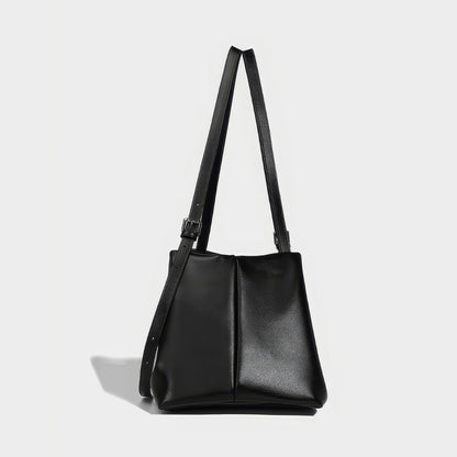 Pleated Soft Faux Leather Shoulder Bag