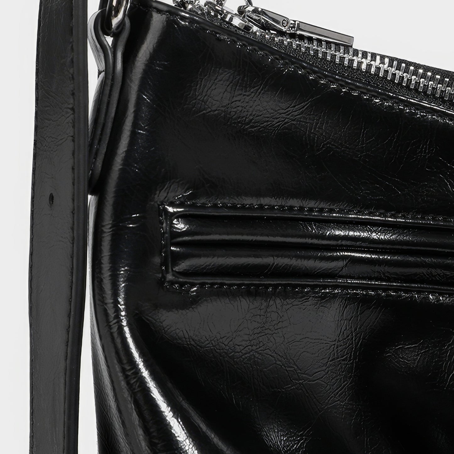 Slouchy Chain Strap Hobo Bag