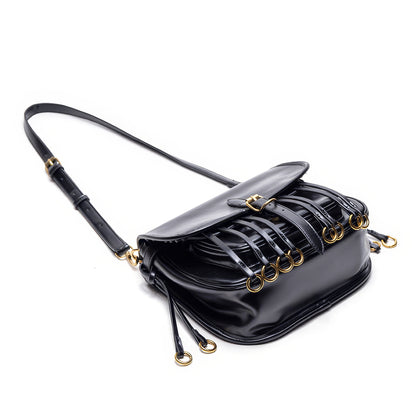 Ring Strap Buckle Detail Shoulder Bag