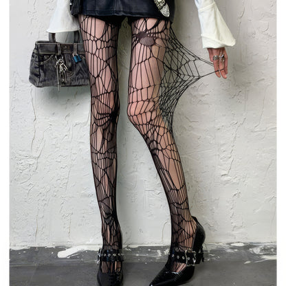 Spider Web Mesh Tights