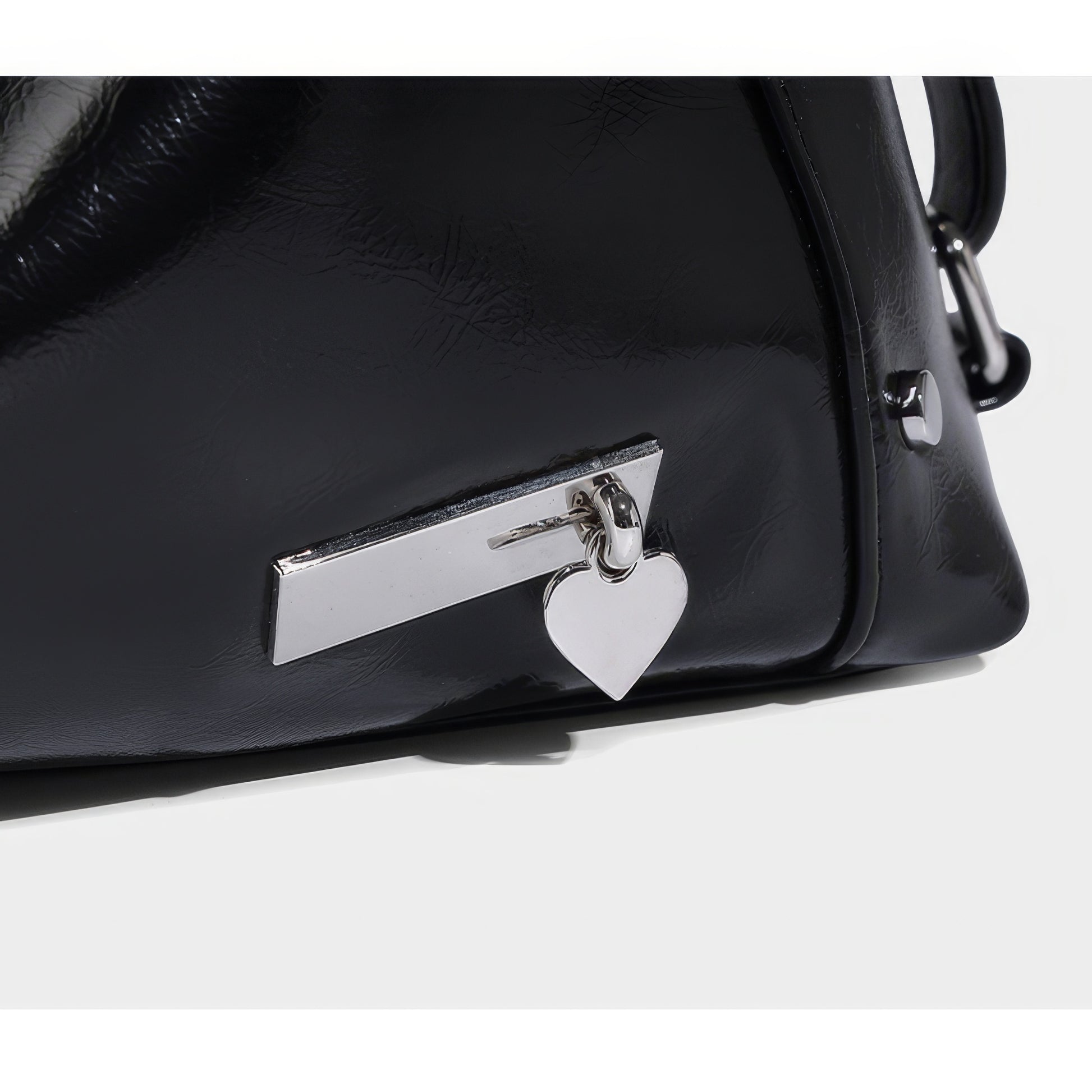 Chain Detail Soft Leather Shoulder Bag