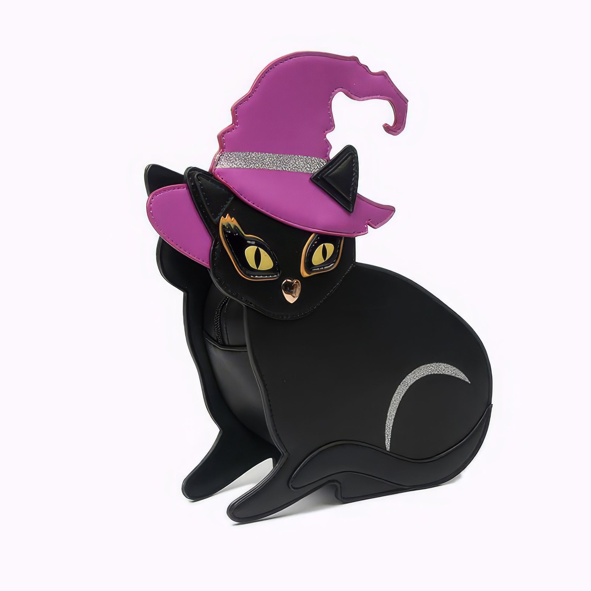 Witch Hat Black Cat Crossbody Bag