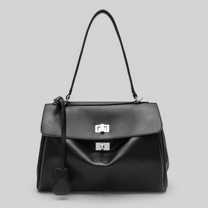 Structured Matte Flap Shoulder Bag