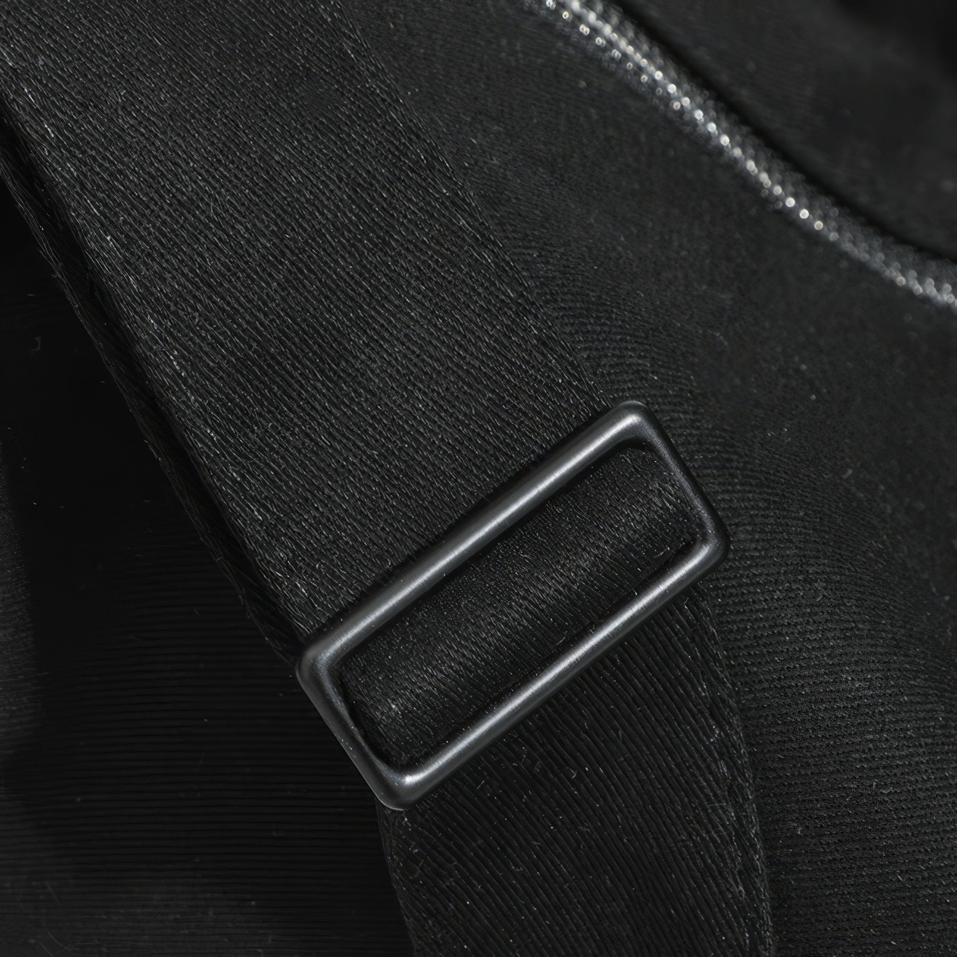 Asymmetrical Zip Canvas Shoulder Bag