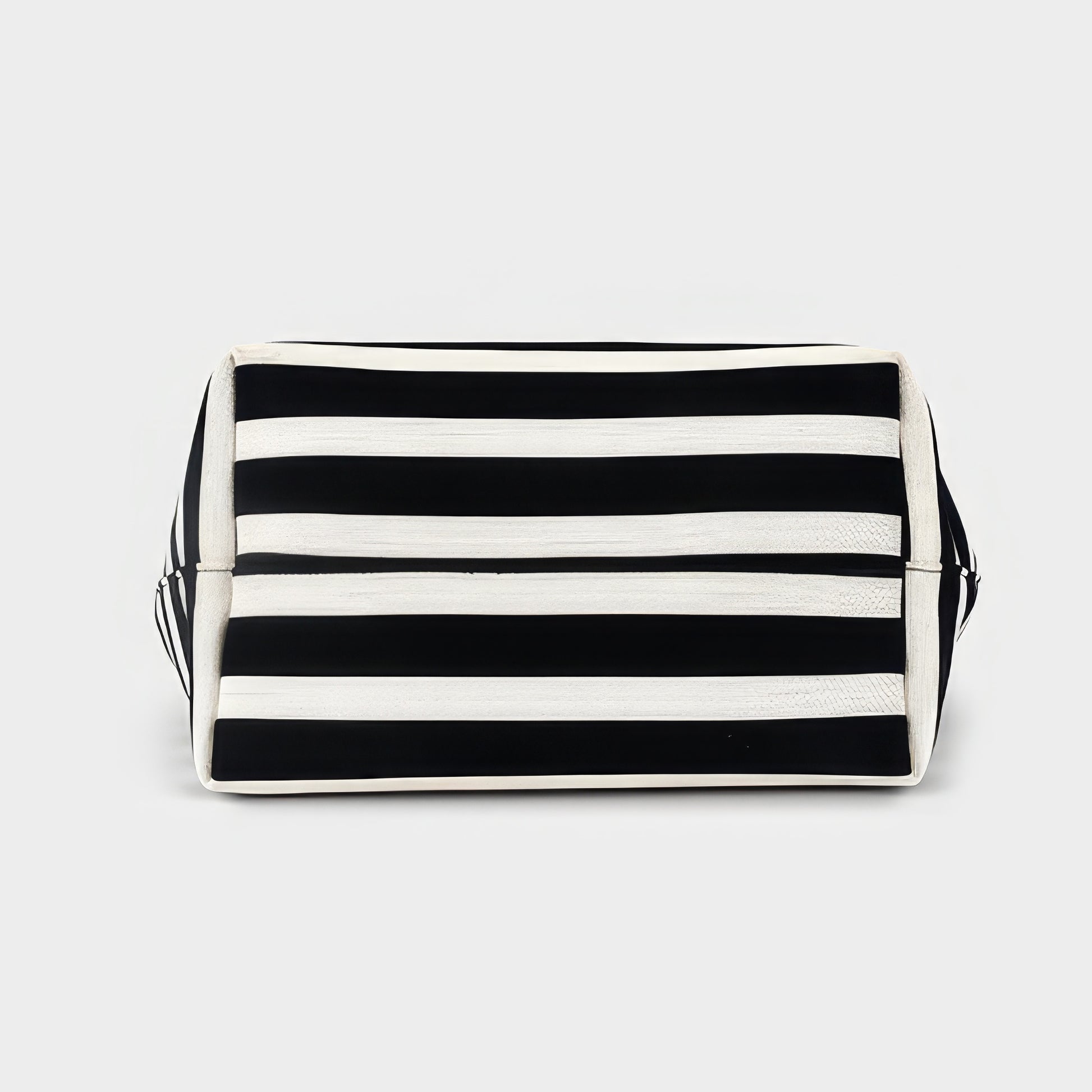Striped Canvas Oversized Tote Bag