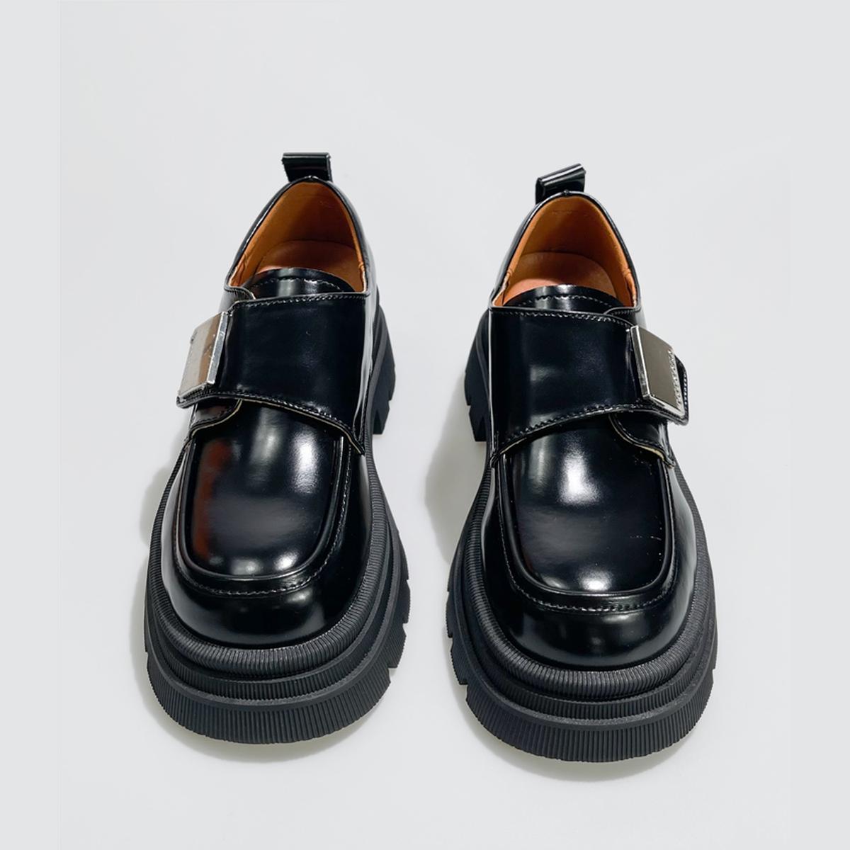 Black Patent Chunky Loafers