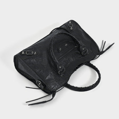 Distressed Buckle Strap Handbag