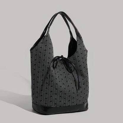 Polka Dot Drawstring Soft Tote Bag