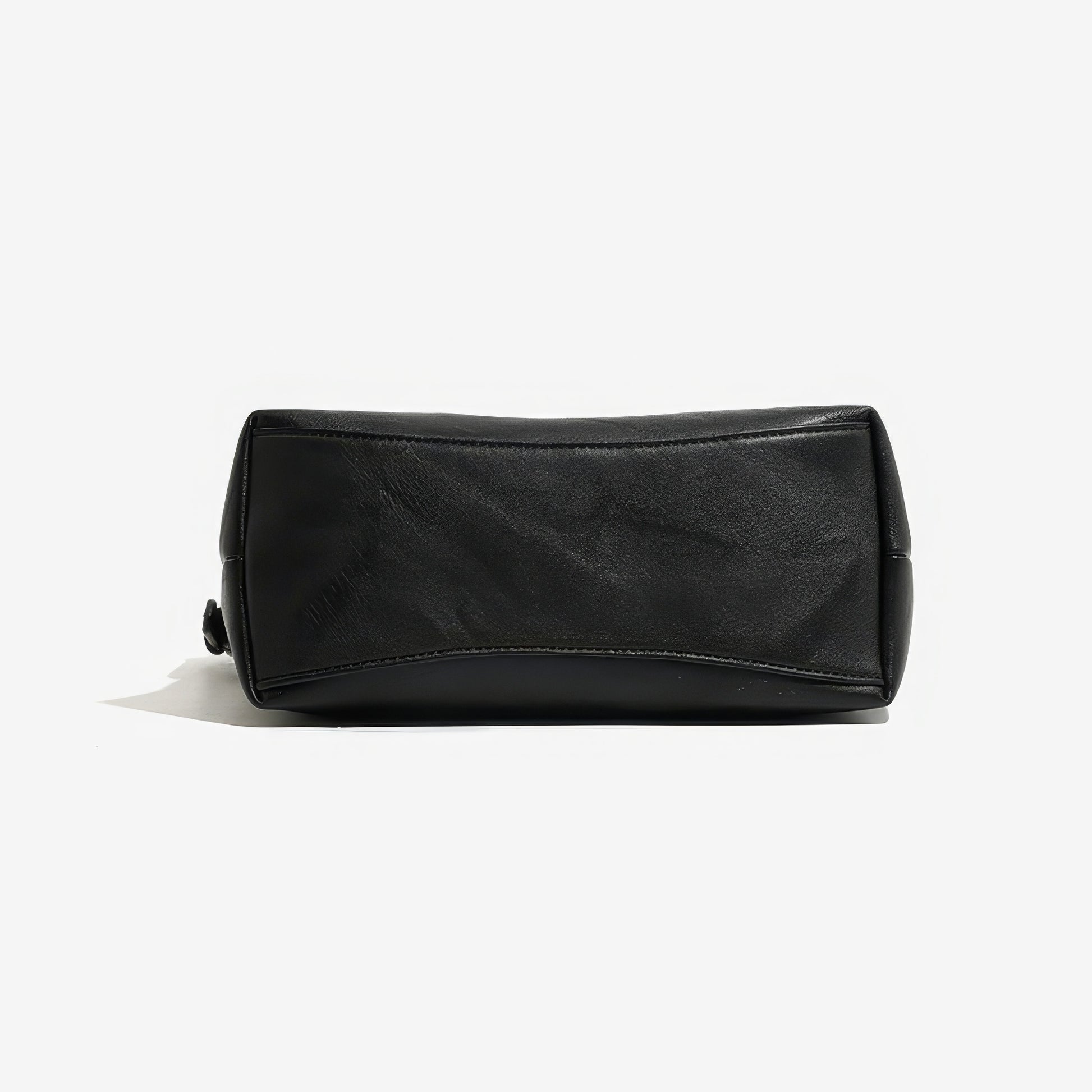 Curved Minimal Faux Leather Shoulder Bag