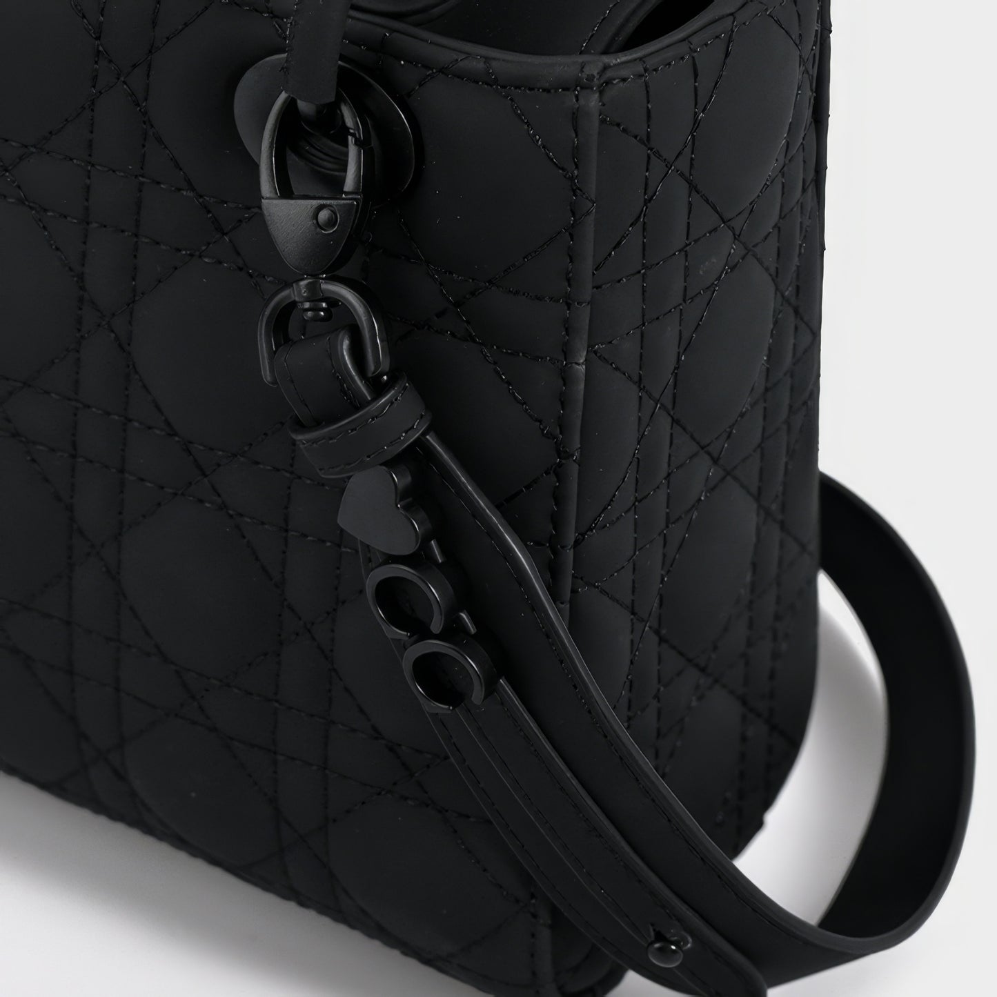 Matte Quilted Charm Mini Tote