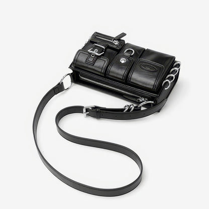 Metal Ring Buckle Detail Shoulder Bag