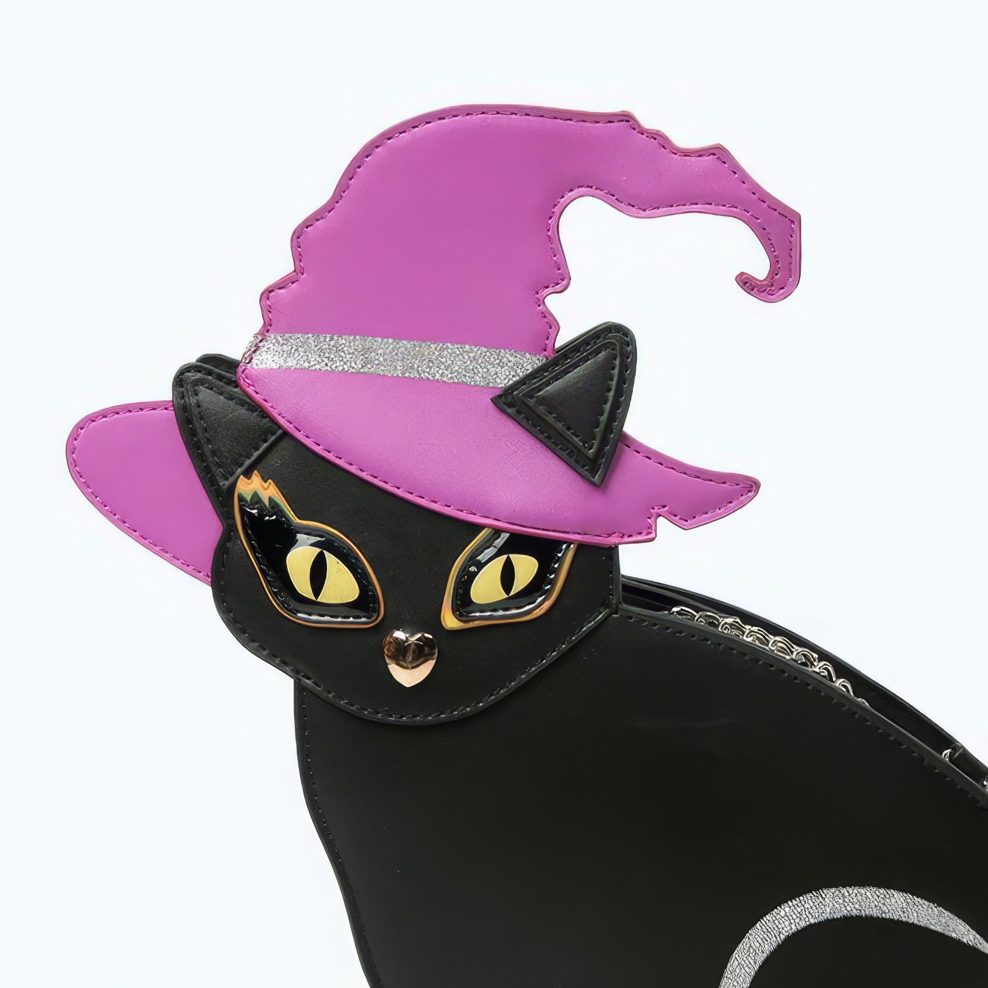 Witch Hat Black Cat Crossbody Bag