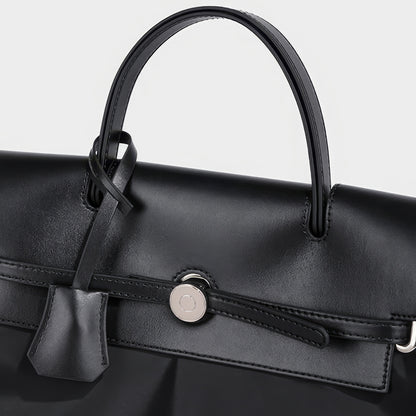 Structured Lock Detail Backpack Bag