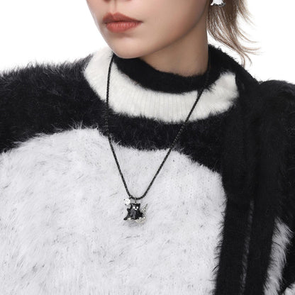 Ghost Cat Weapon Pendant Necklace