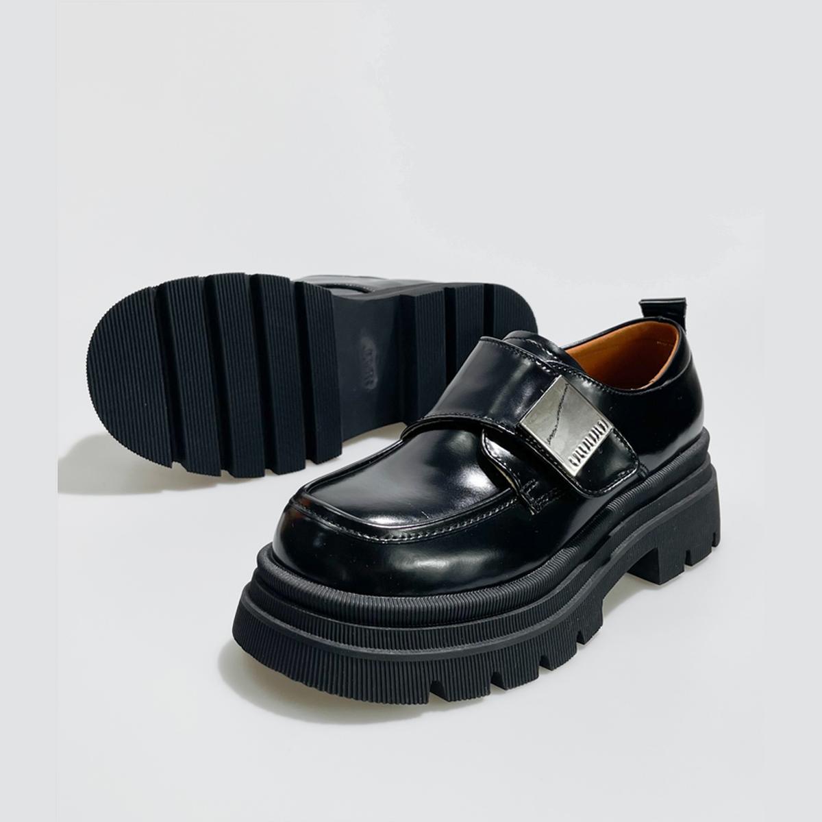Black Patent Chunky Loafers