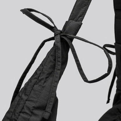Drawstring Strap Soft Crescent Shoulder Bag