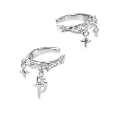 Star Charm Layered Ear Cuffs