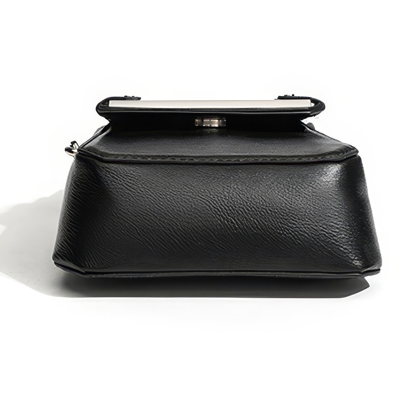 Structured Metal Bar Accent Mini Bag