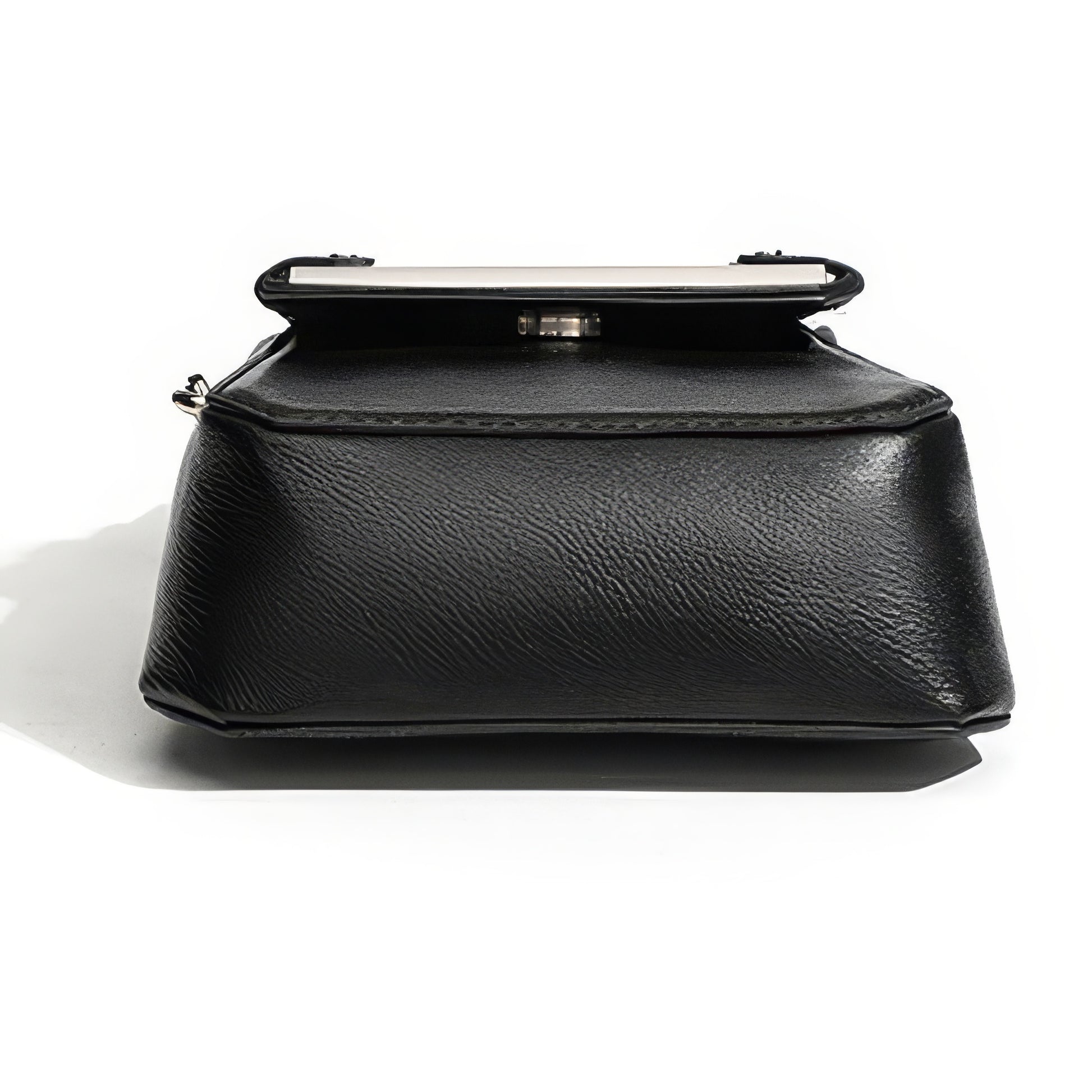 Structured Metal Bar Accent Mini Bag