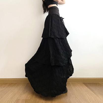 Tiered Corset Maxi Skirt