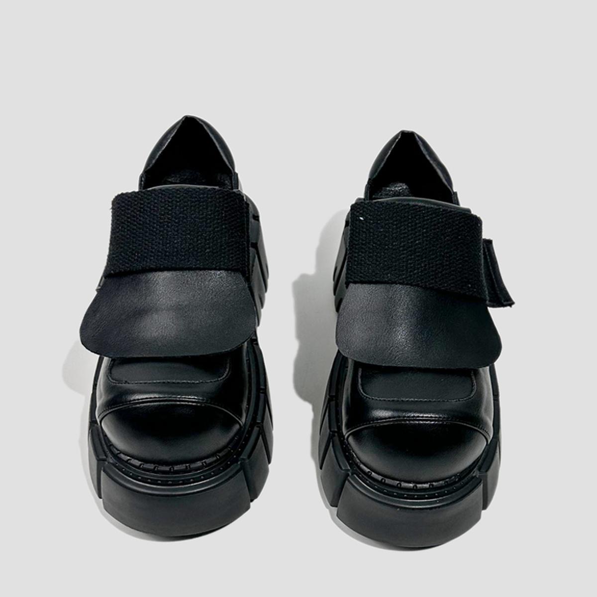 Chunky Velcro Strap Platform Shoes