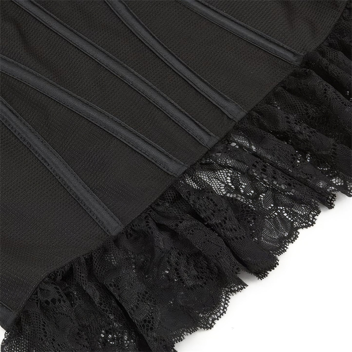 Mesh Lace Peplum Bustier Top