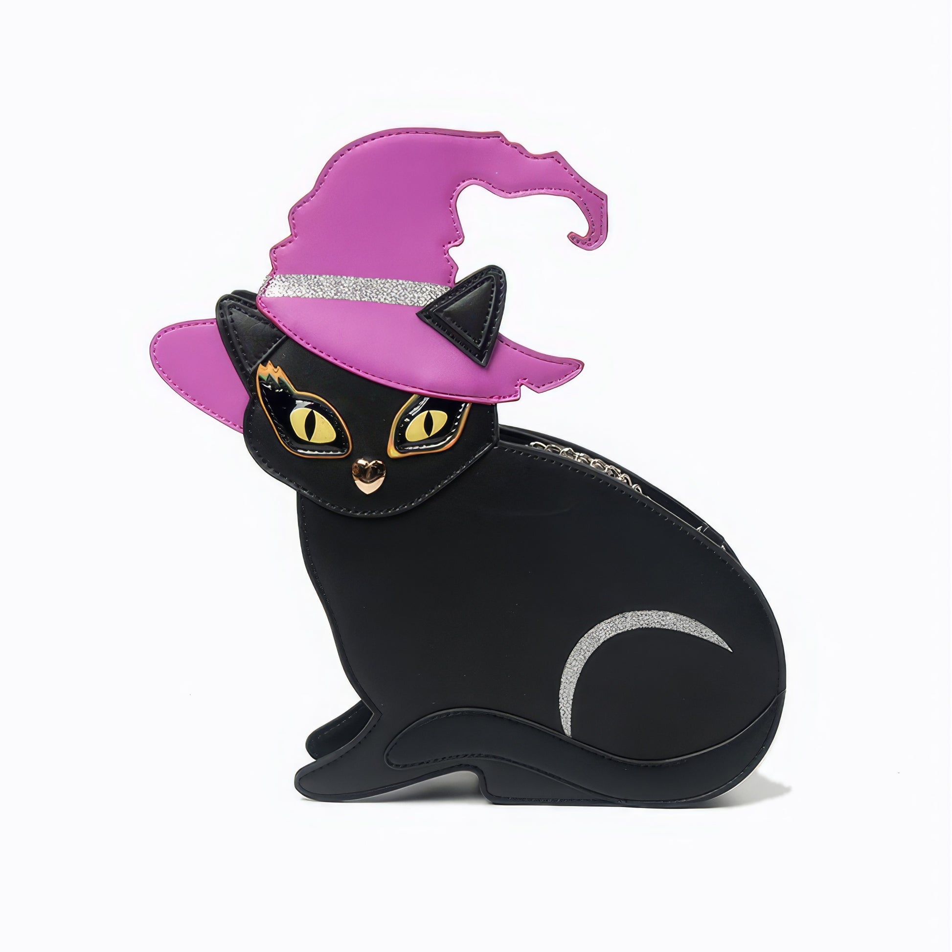 Witch Hat Black Cat Crossbody Bag