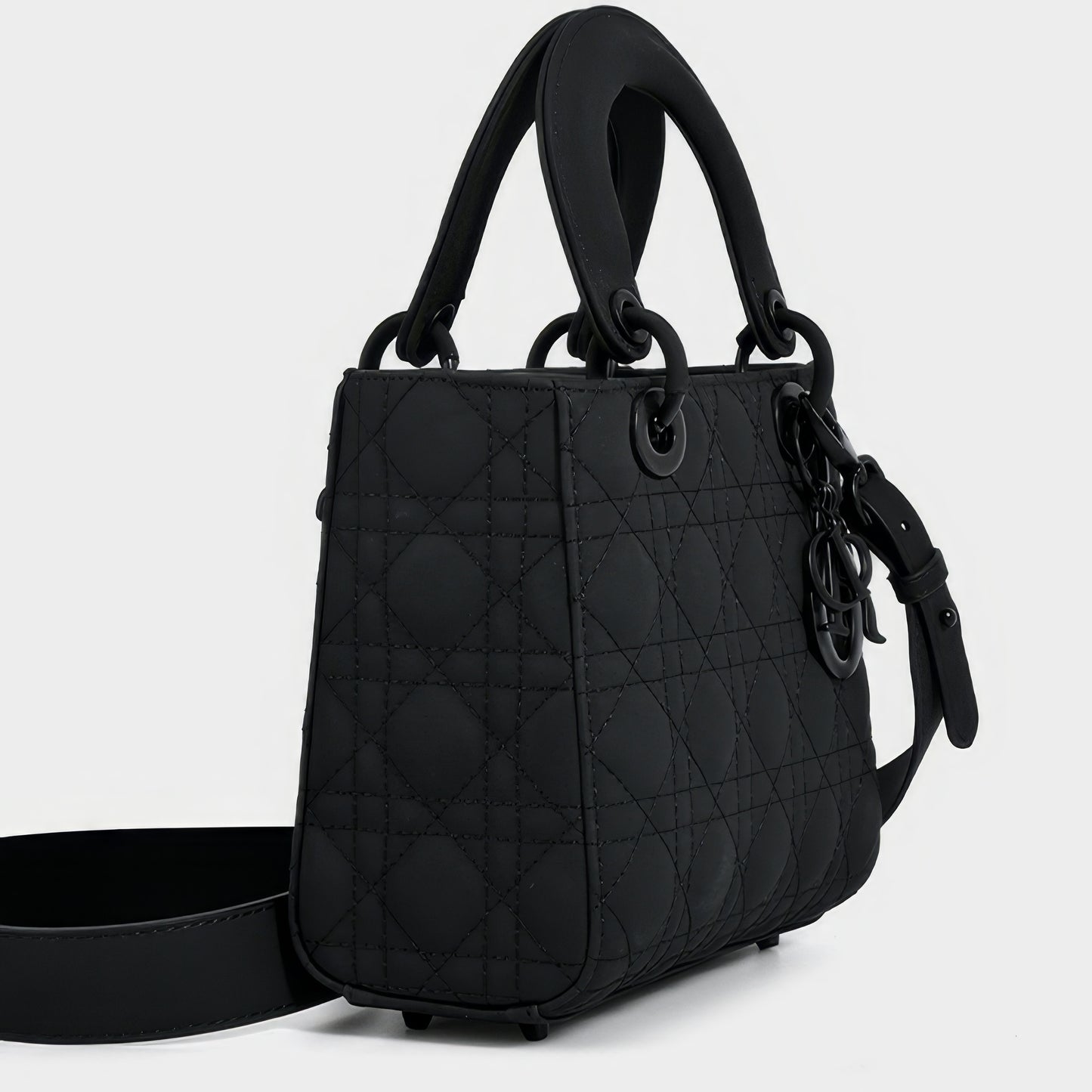 Matte Quilted Charm Mini Tote