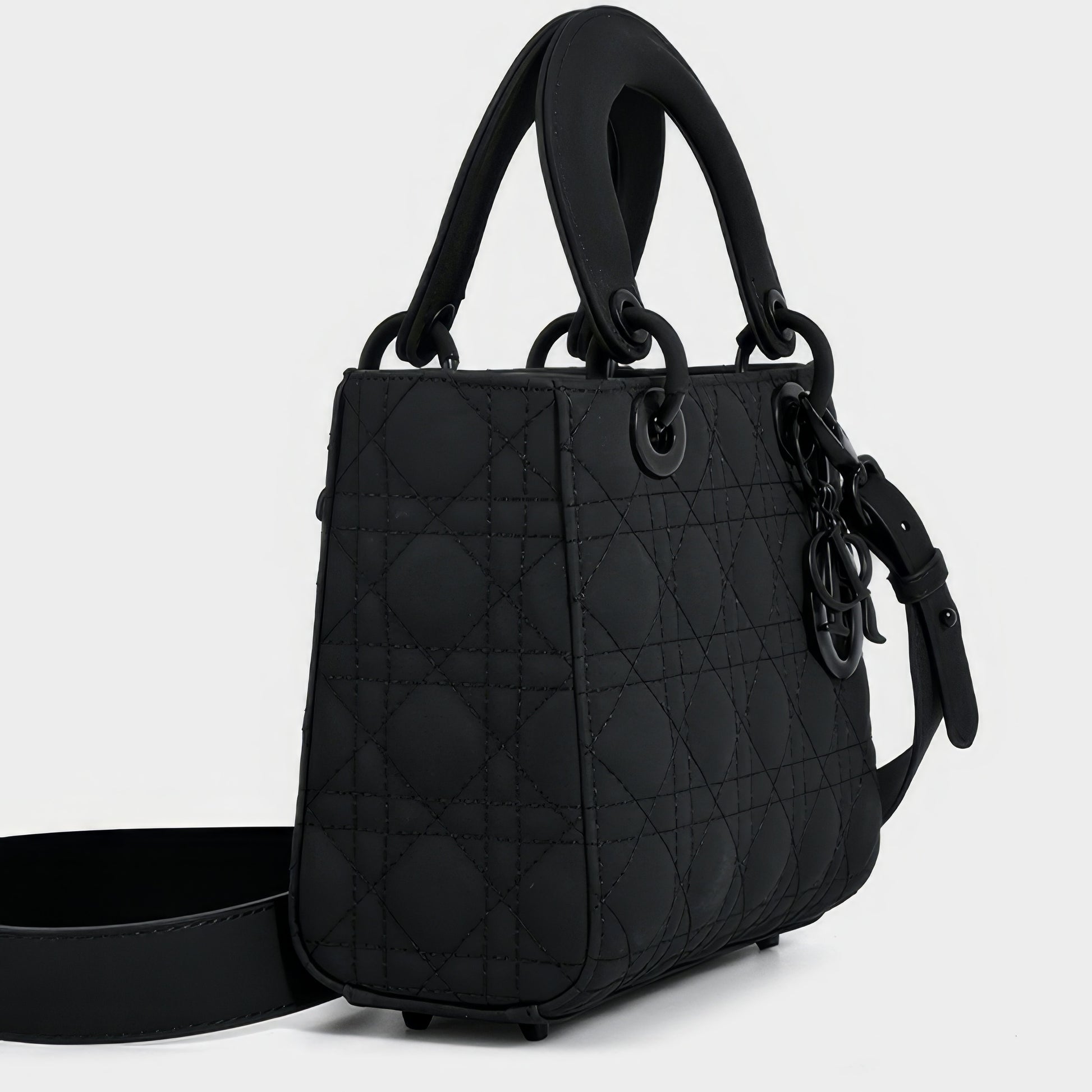 Matte Quilted Charm Mini Tote