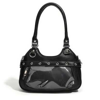 Star Rivet Buckle Detail Handbag