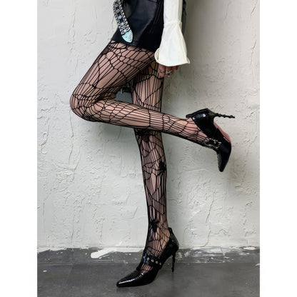 Spider Web Mesh Tights