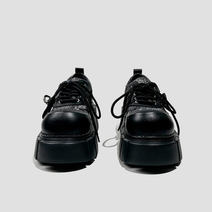 Chunky Dual-Tone Platform Sneakers