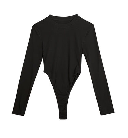 Cut-Out Back Long Sleeve Bodysuit