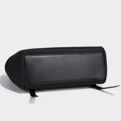 Structured Lock Detail Backpack Bag