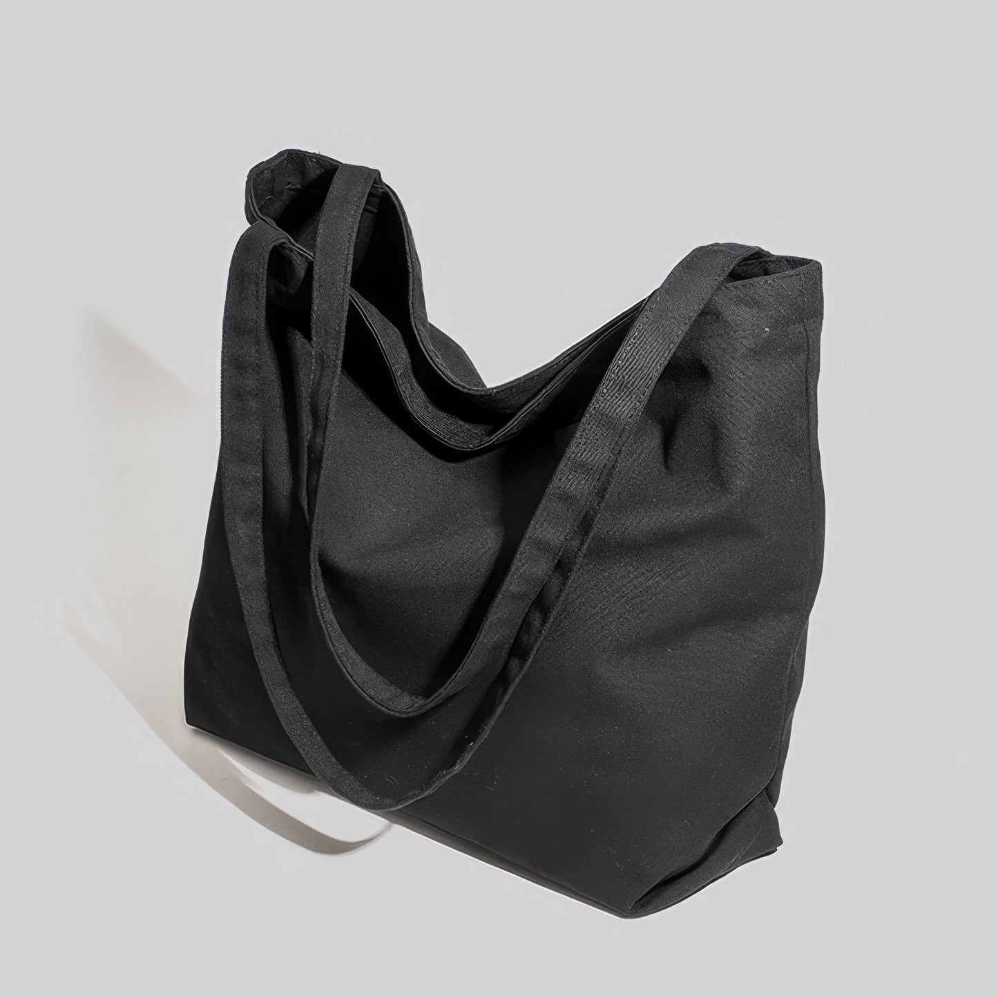 Classic Black Canvas Tote Bag