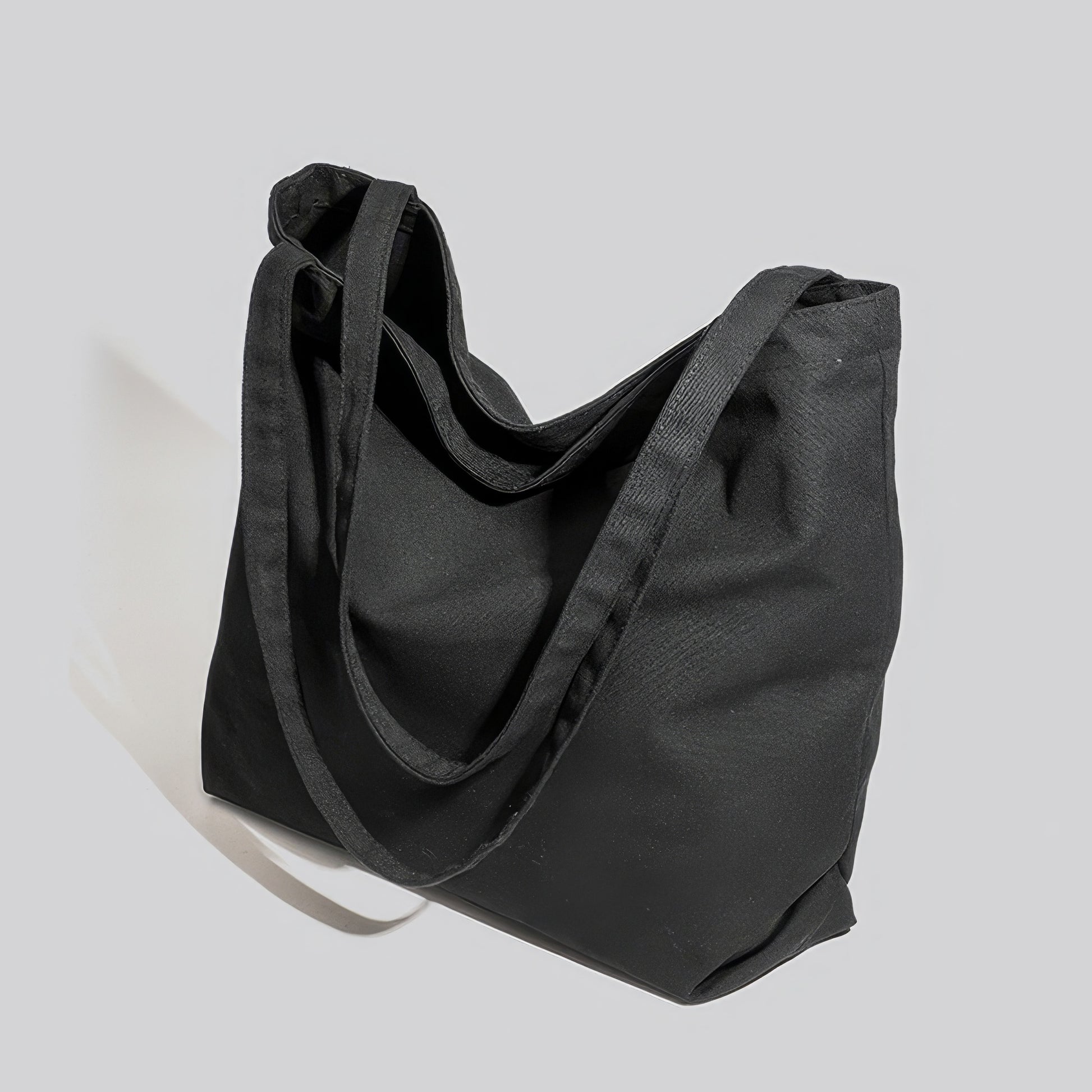 Classic Black Canvas Tote Bag