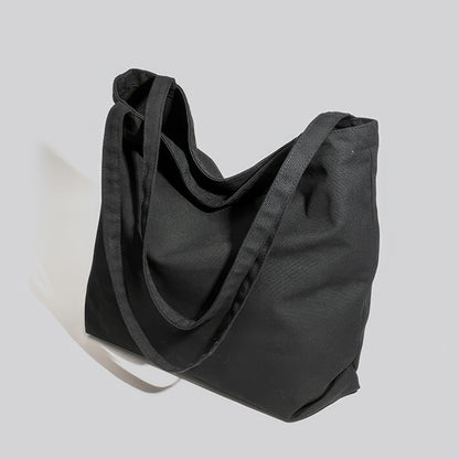 Classic Black Canvas Tote Bag