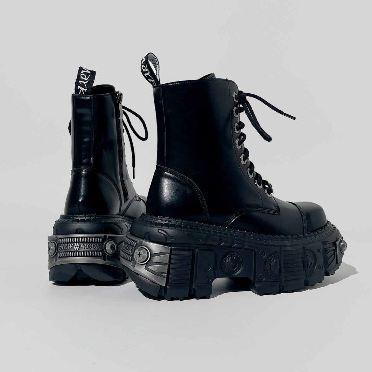 Black Cyberpunk Platform Boots
