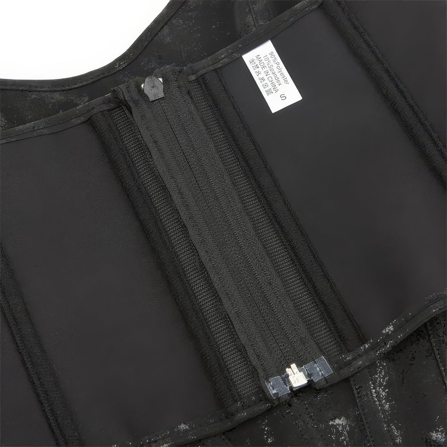 Velvet Zip-Up Structured Corset Top
