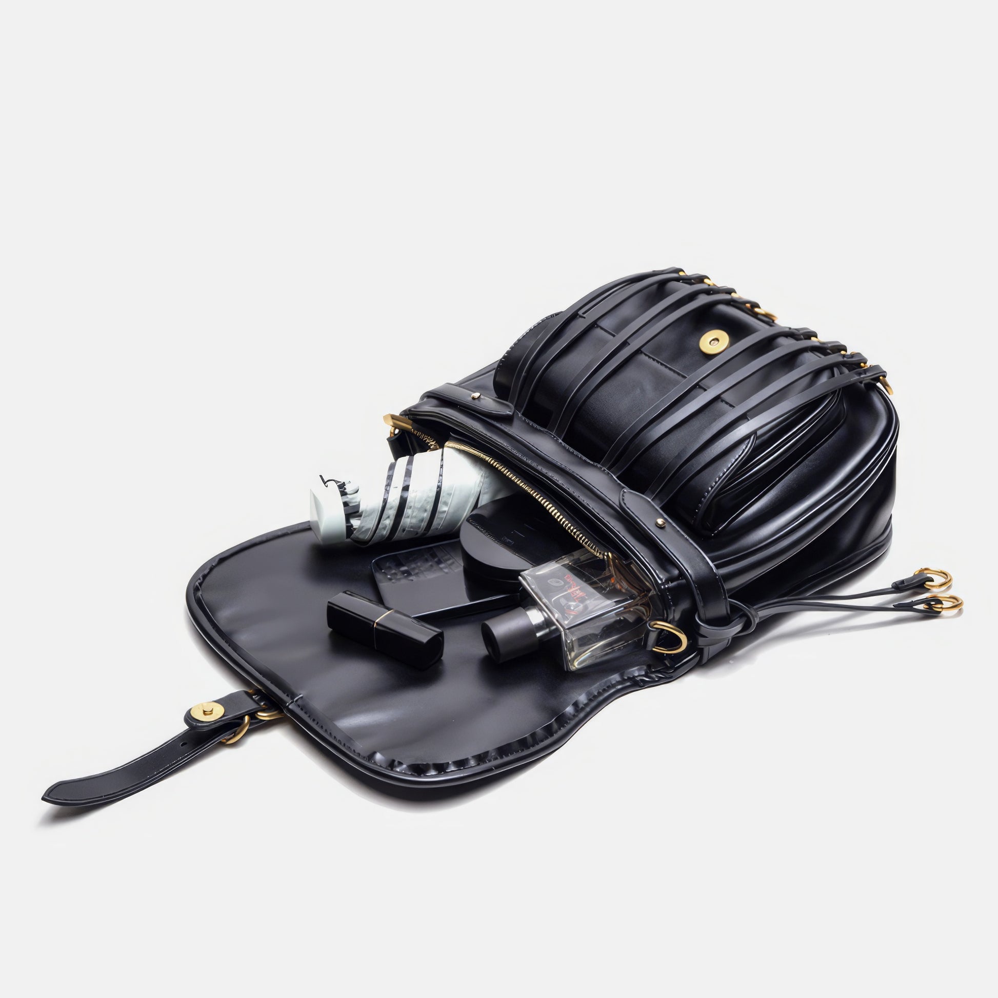Ring Strap Buckle Detail Shoulder Bag