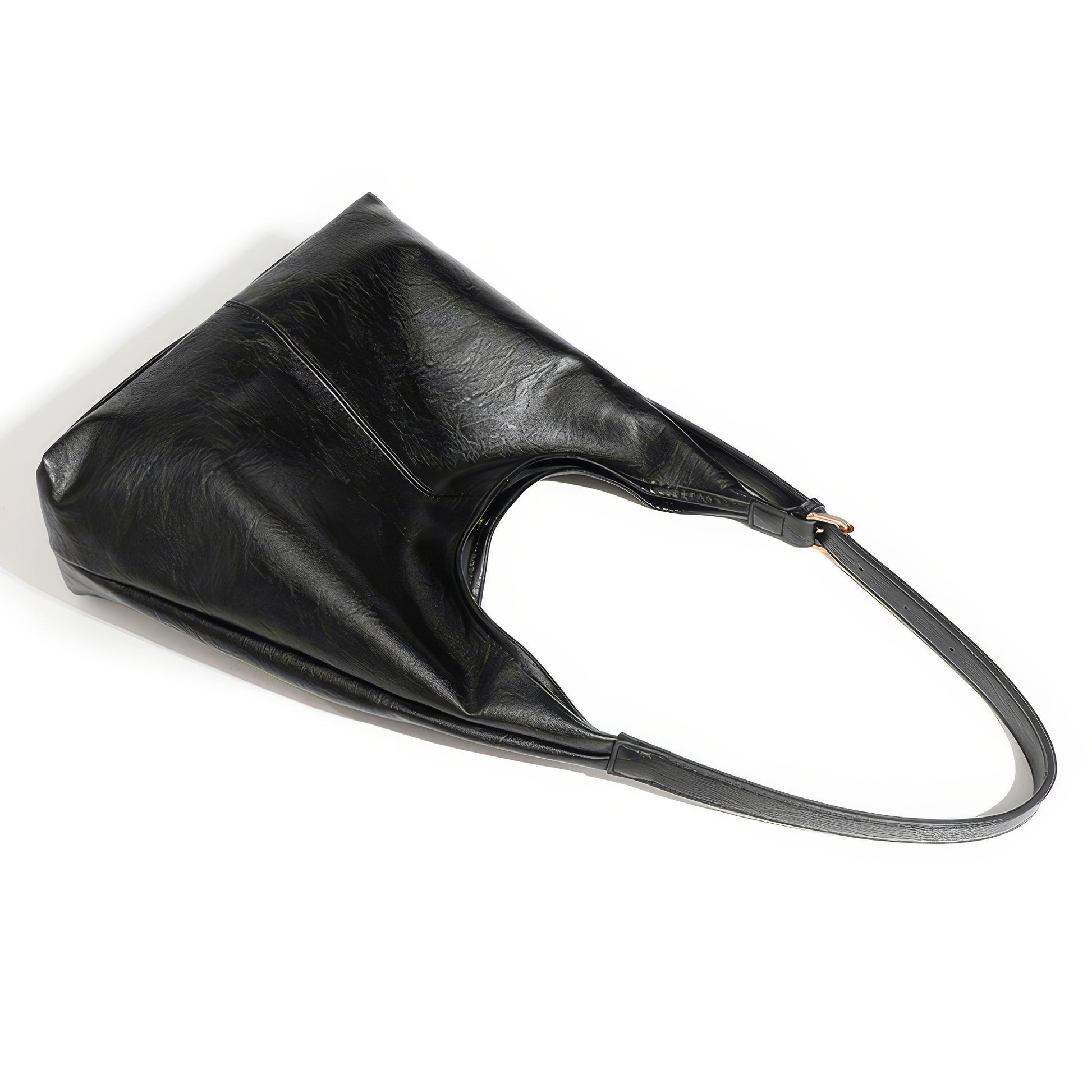 Two-Piece Faux Leather Hobo Bag Set