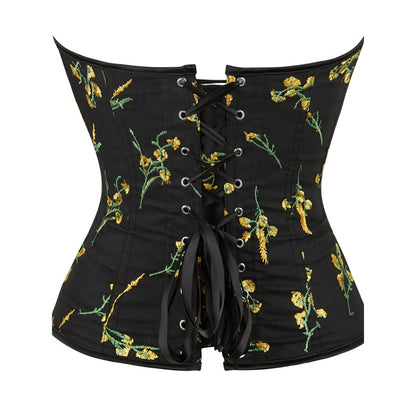 Floral Embroidered Bustier Corset Top